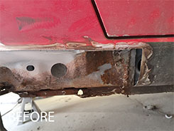 Mazda MX-5 - Rear Sill Repair and Respray